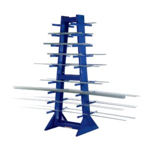 Vestil DSHZ-4 Double Sided Horizontal Bar Rack