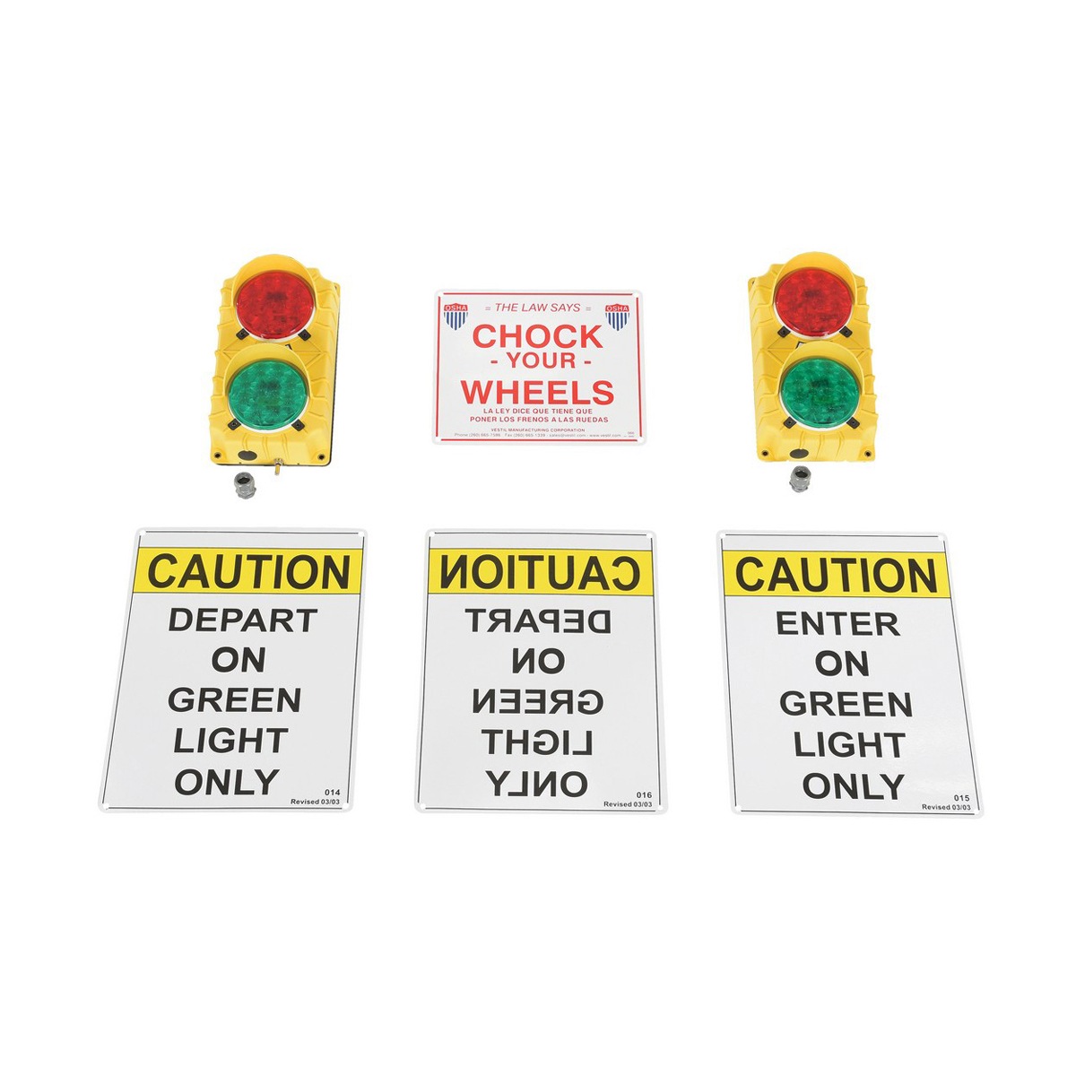Vestil Traffic System Stop Go Set