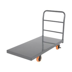 Vestil Steel Platform Truck W/ Poly (Orange)