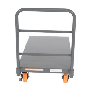 Vestil Steel Platform Truck W/ Poly (Orange)