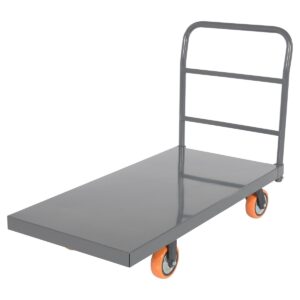 Vestil Steel Platform Truck W/ Poly (Orange)
