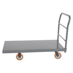 Vestil Steel Platform Truck W/ Poly (Orange)
