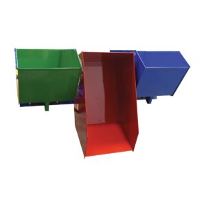 Vestil ENVIR-BIN Triple Bin Recycling Hopper 2K LB Cap