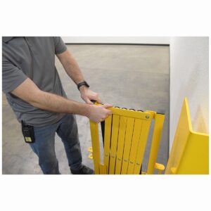 Vestil EXGATE-30-C Steel Expand-A-Gate W/Casters 15-144 W