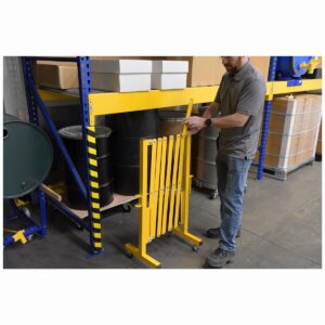 Vestil EXGATE-30-C Steel Expand-A-Gate W/Casters 15-144 W