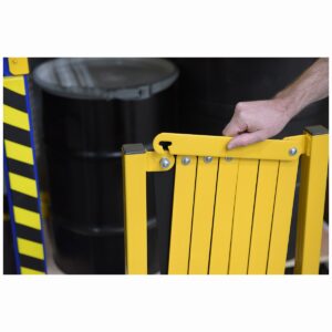 Vestil EXGATE-30-C Steel Expand-A-Gate W/Casters 15-144 W