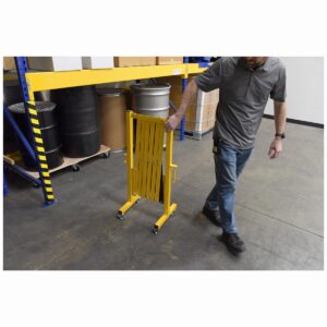 Vestil EXGATE-30-C Steel Expand-A-Gate W/Casters 15-144 W