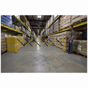 Vestil EXGATE-30-C Steel Expand-A-Gate W/Casters 15-144 W