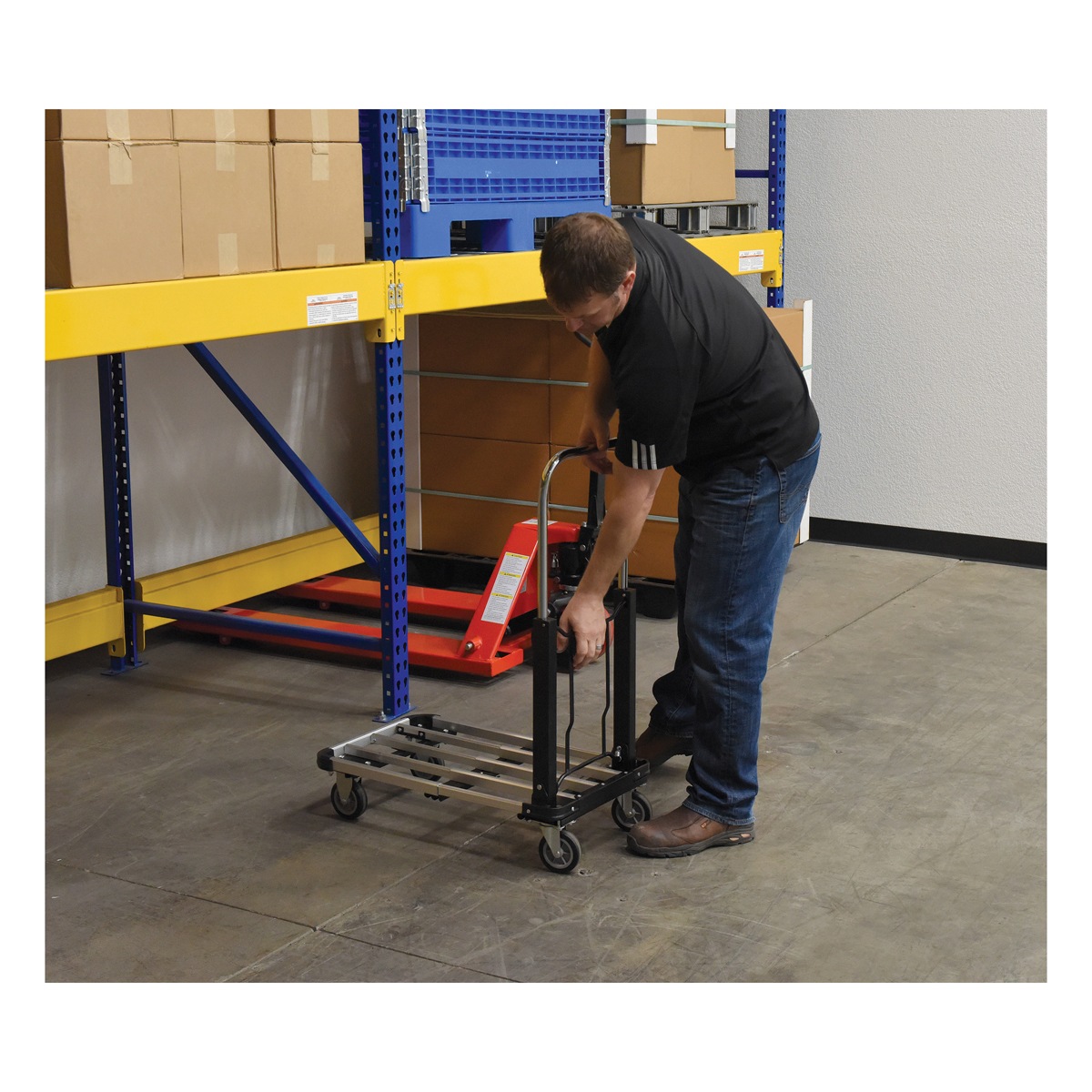 Vestil FAPT-1628 Fold-Up Aluminum Platform Truck 28"X16"X9"