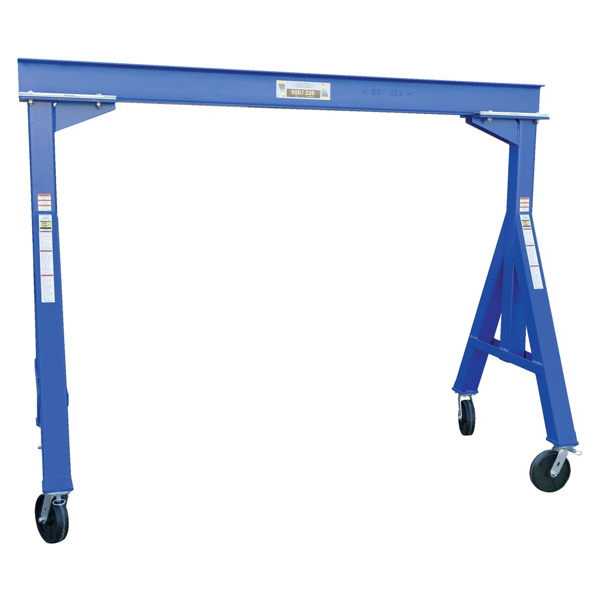 Vestil FHS-50 Fixed Height Steel Gantry Crane 0.5K 8 FT