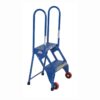 Vestil FLAD-2 Folding 2 Step Ladder with Wheels