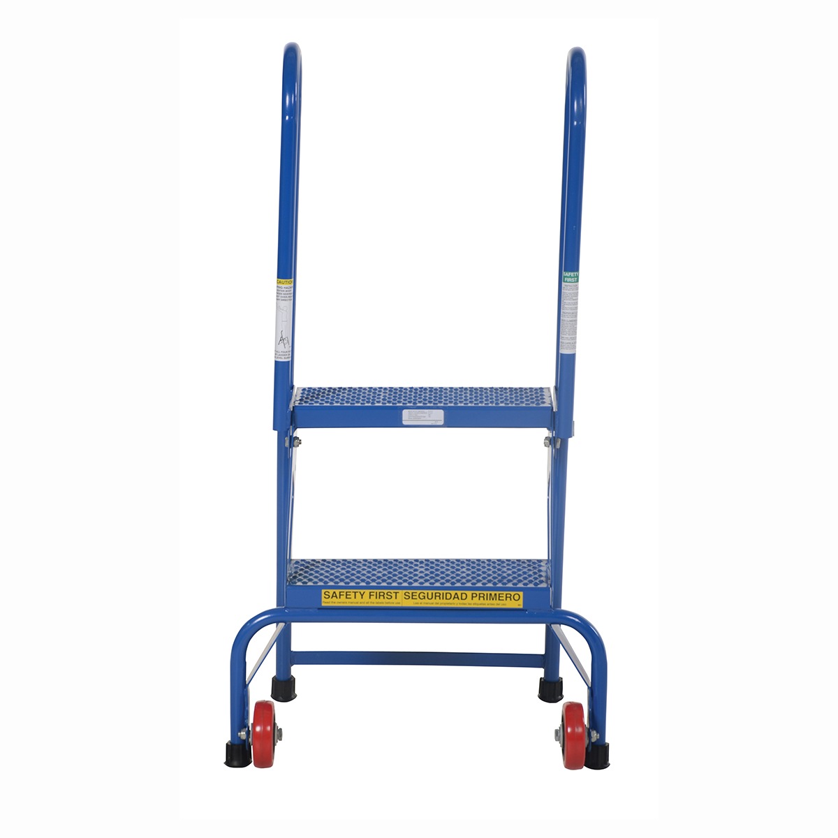 Vestil FLAD-2 Folding 2 Step Ladder with Wheels