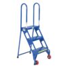 Vestil FLAD-3 Folding 3 Step Ladder with Wheels