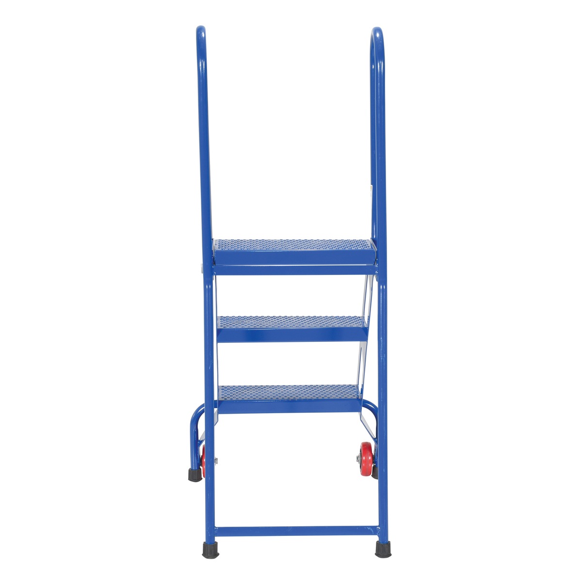 Vestil FLAD-3 Folding 3 Step Ladder with Wheels