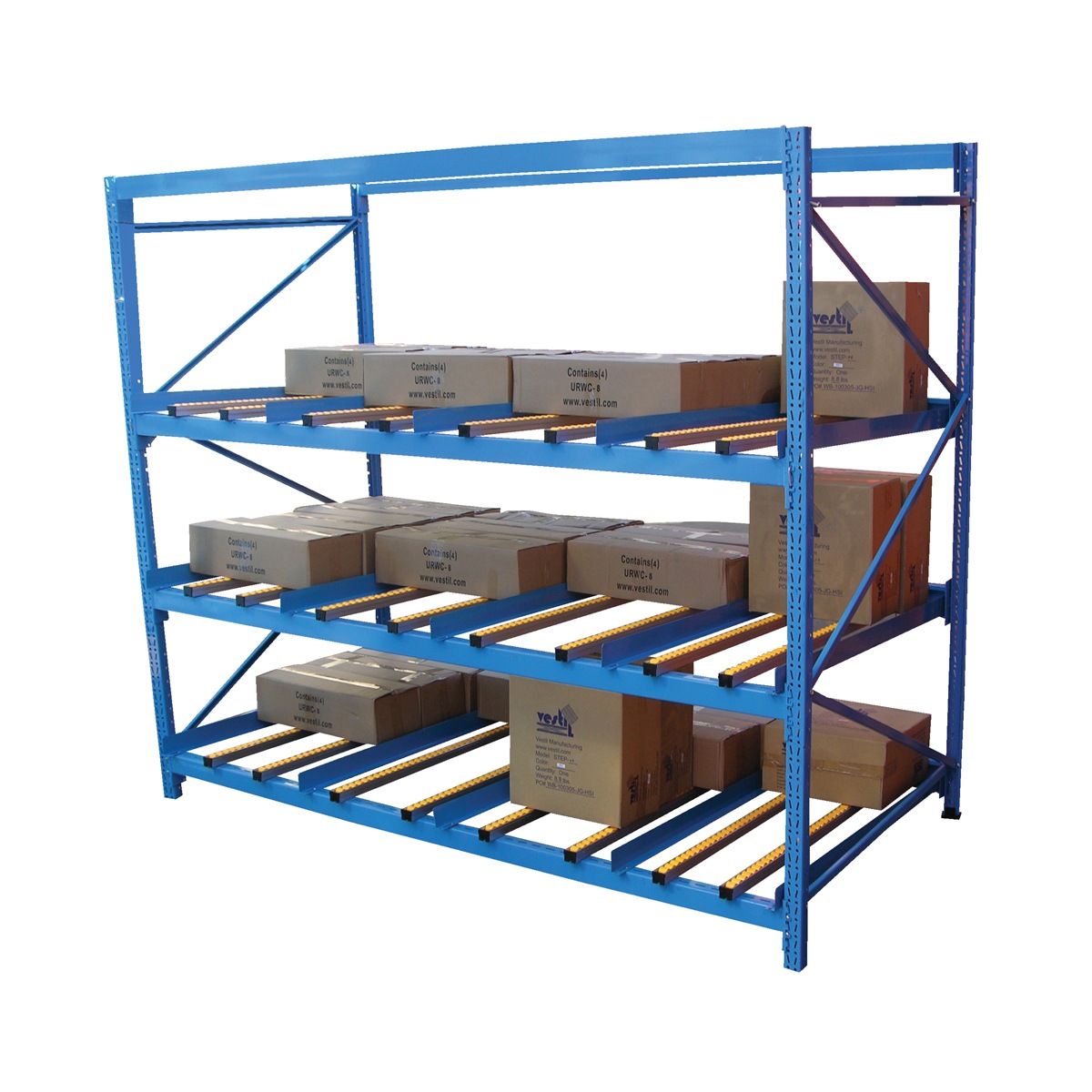 Vestil Carton Flow Rack 3 Levels