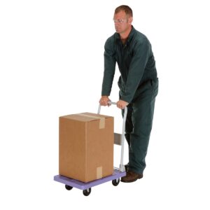 Vestil FPT-1624 Plastic Platform Truck W/Folding Handle