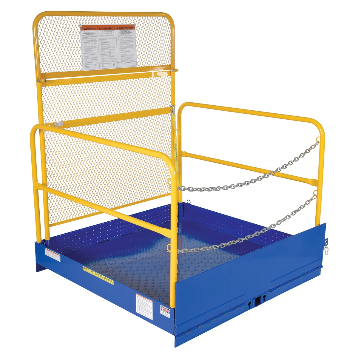 Vestil FTLP-5454-HR Fork Truck Loading Platform W/Handrails