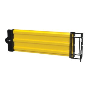 Vestil 3 Rib Gate BL Hinged YL Guard Rail Long