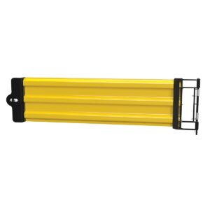 Vestil 3 Rib Gate BL Hinged YL Guard Rail Long