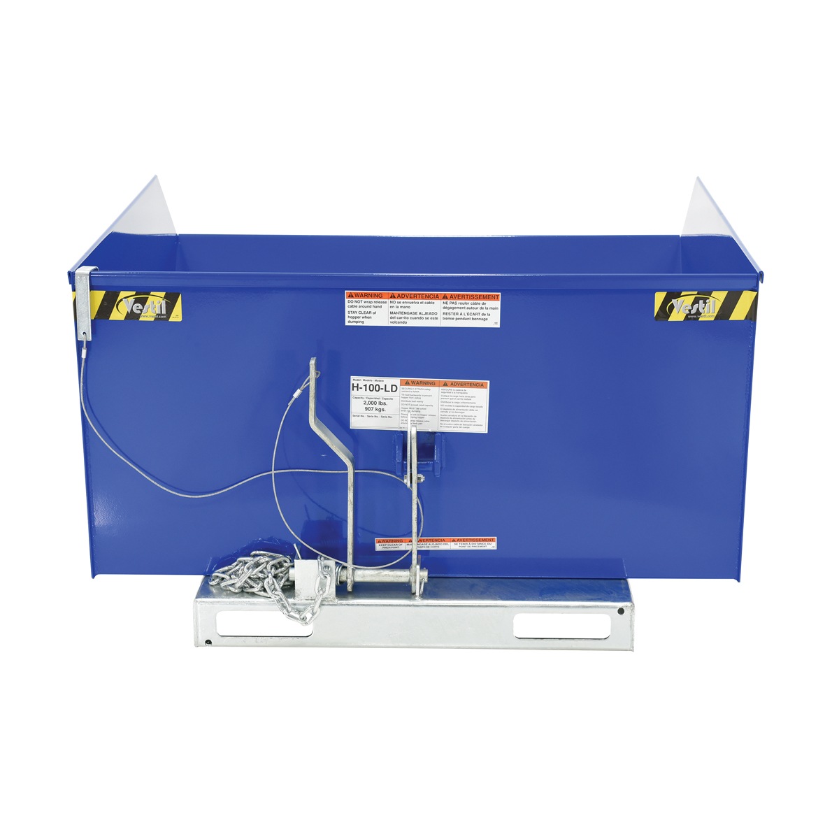 Vestil Low Profile Hopper LD 1 CU Yard