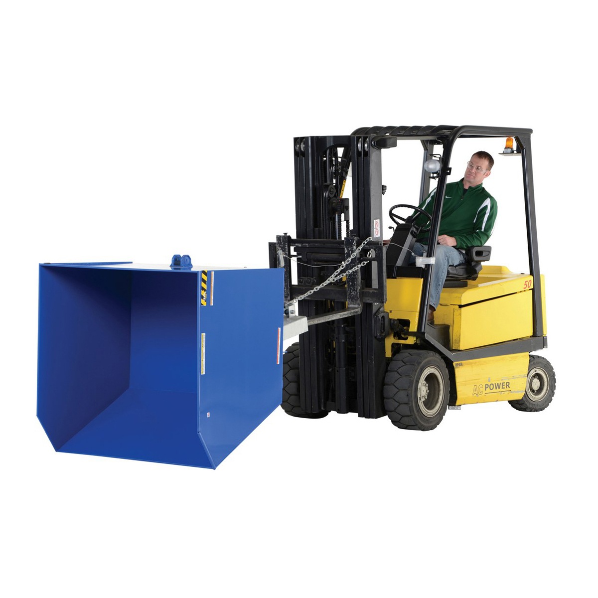 Vestil Low Profile Hopper HD 1.5 CU Yard