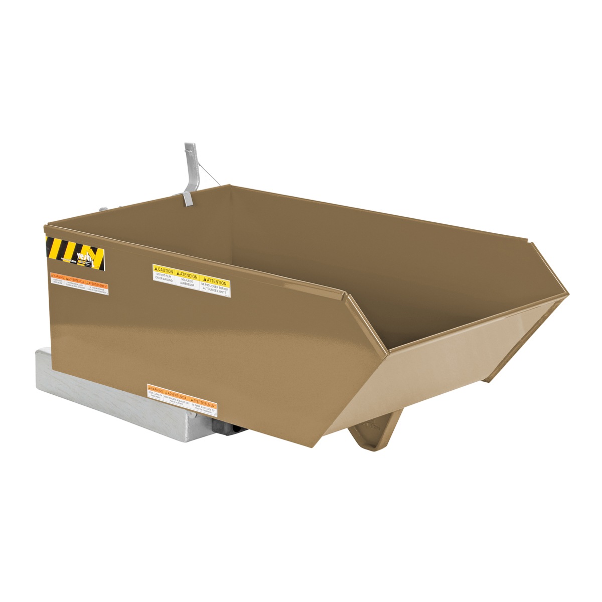Vestil Low Profile Hopper HD .25 CU Yard