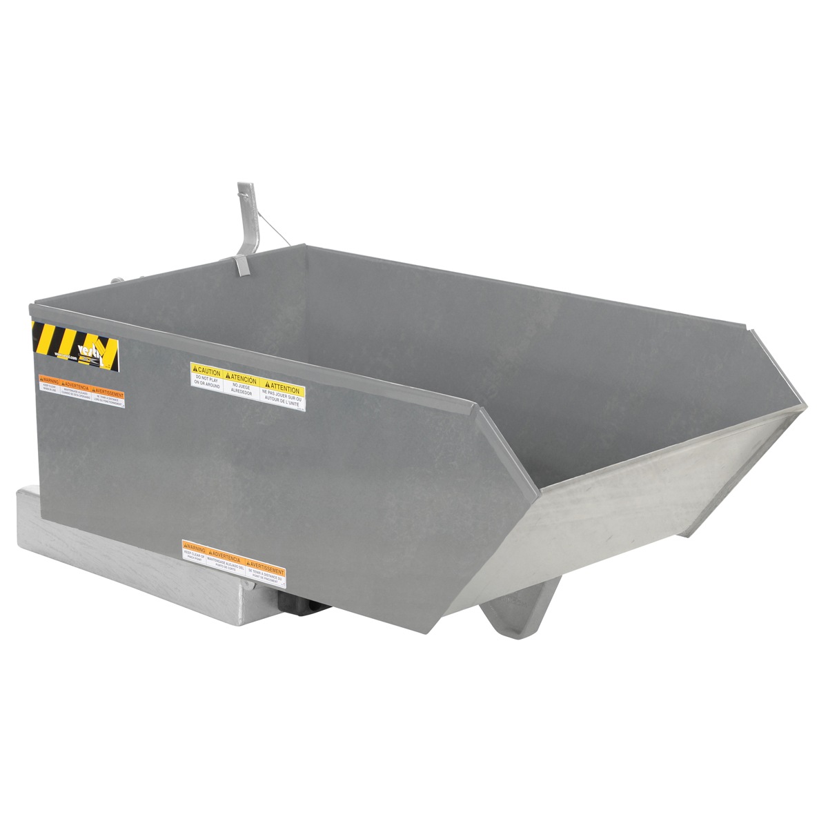 Vestil Low Profile Hopper HD .25 CU Yard