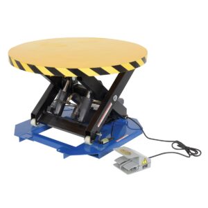 Vestil HST-40-ST Powered Lift Table W/Manual Carousel 2000#