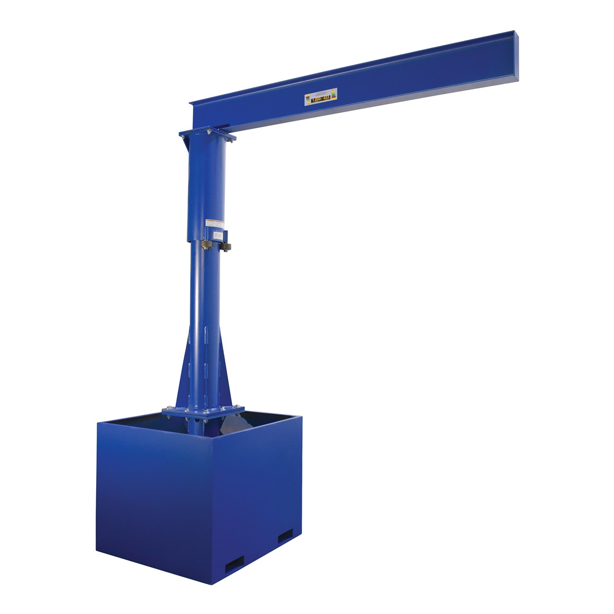 Vestil JIB-CB-100-8-10 Port Jib 1000 Capacity 8 FT Ibeam W/Empty Base