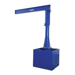 Vestil JIB-CB-100-8-10 Port Jib 1000 Capacity 8 FT Ibeam W/Empty Base