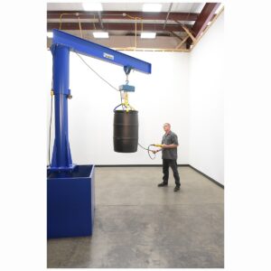 Vestil JIB-CB-100-8-10 Port Jib 1000 Capacity 8 FT Ibeam W/Empty Base