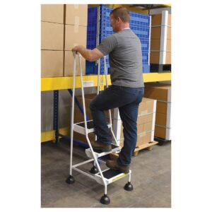 Vestil Spring Loaded Roll Ladder 3 Step