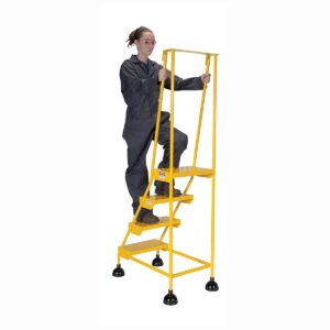 Vestil Spring Loaded Roll Ladder 4 Step