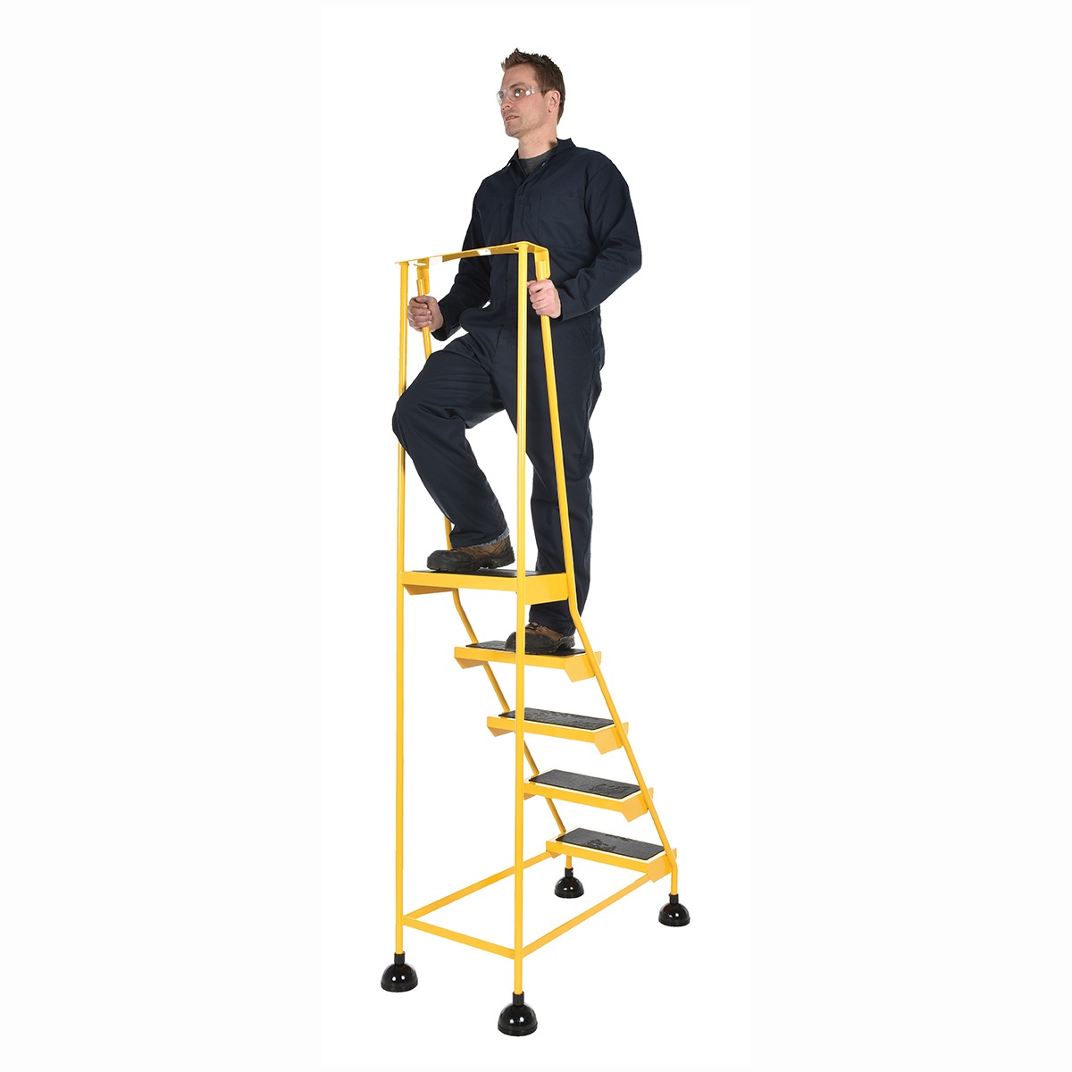 Vestil Spring Loaded Roll Ladder 5 Step