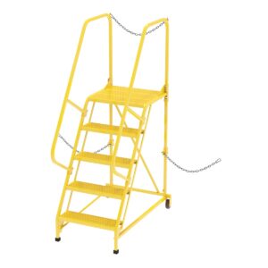 Vestil Semi-Trailer Access Ladder 5 Step Yellow 350#