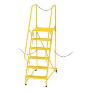 Vestil Semi-Trailer Access Ladder 6 Step Yellow 350#