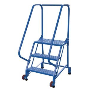 Vestil Tip-N-Roll Ladder 3 Step 58°
