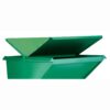 Vestil Steel Hopper Lid-Front & Back