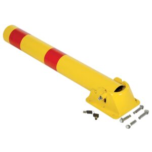 Vestil PARK-P-108-FD Fold-Down Bollard Yellow 4 1/4