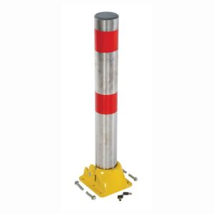 Vestil PARK-P-108-FD-SS Fold-Down Bollard Stainless 4 1/4