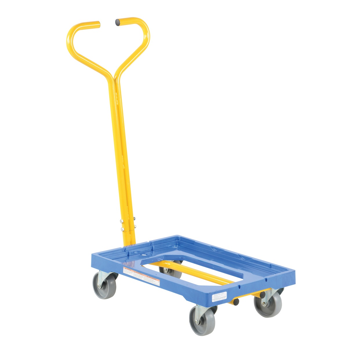 Vestil PDH-1624 Plastic Dolly W/Handle 500 LB 16 X 24