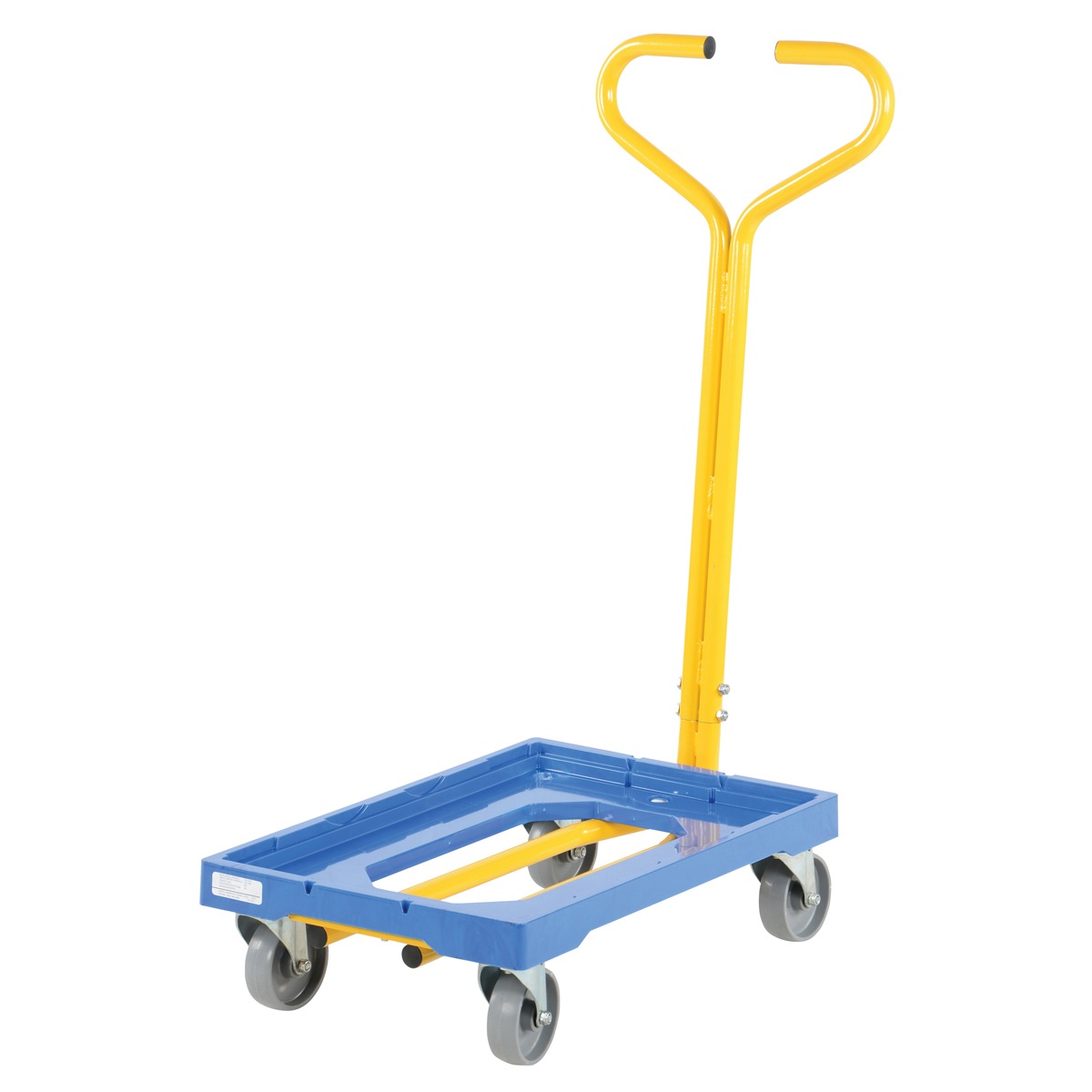 Vestil PDH-1624 Plastic Dolly W/Handle 500 LB 16 X 24