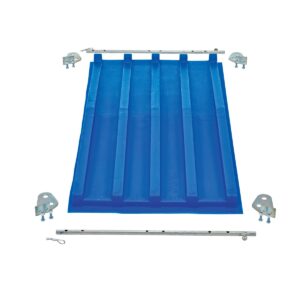 Vestil PLID-D-25-BU Blue Poly Lid Size 0.25 Style D Hopper