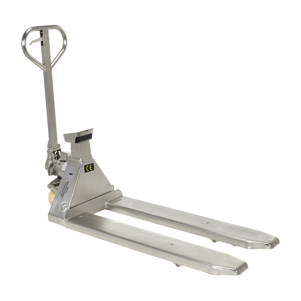 Vestil PM-2048-SCL-LP-SS Low Pro Stainless Steel Pallet Truck-Scale 5K 20X48 5/8