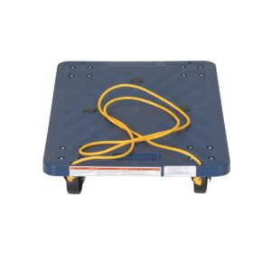 Vestil POS-1624-ROPE Plastic Dolly W/Pull Rope 24X16