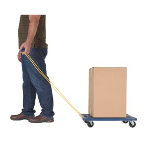 Vestil POS-1624-ROPE Plastic Dolly W/Pull Rope 24X16