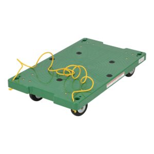 Vestil POS-1830-ROPE Plastic Dolly W/Pull Rope 30X18