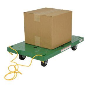 Vestil POS-1830-ROPE Plastic Dolly W/Pull Rope 30X18