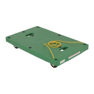 Vestil POS-2133-ROPE Plastic Dolly W/Pull Rope 33.5X21 In