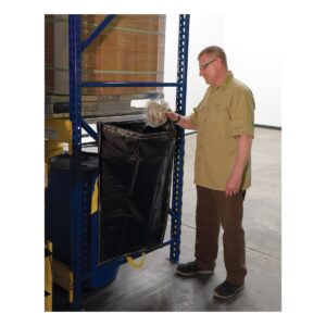 Vestil PRTD-TB-BK-5PK Black Pallet Rack Trash Bag - 5 Pack